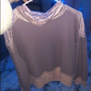 Pink and purple sweater